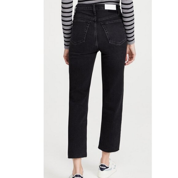 Re/Done 70's Stove Pipe Jeans in Washed Noir Size 31 NWT - Picture 2 of 9